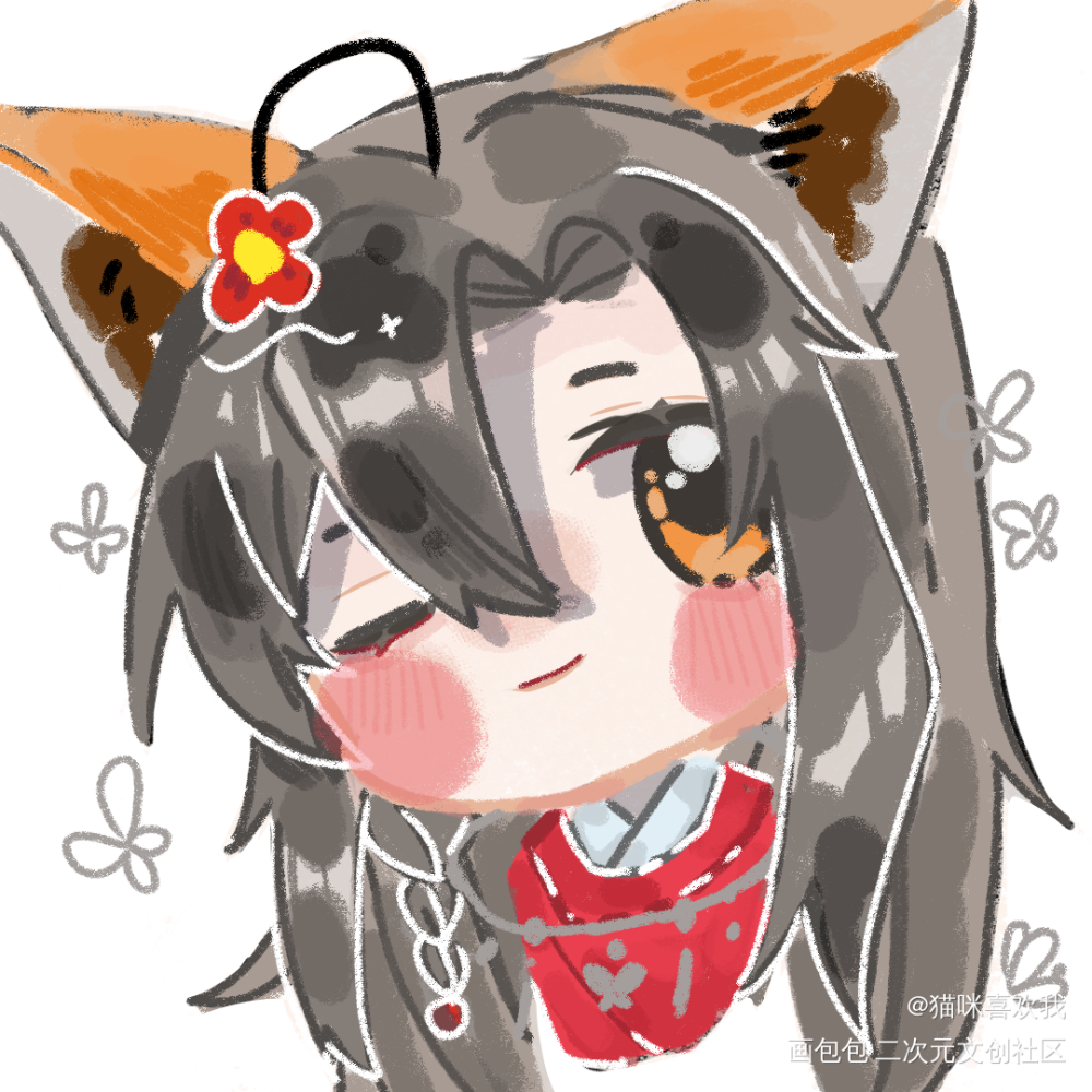 花城_天官赐福花城绘画绘画作品