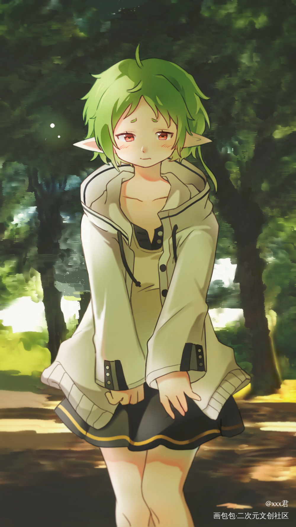 画了希露菲酱～_无职转生希露菲立绘日系插画同人绘画作品