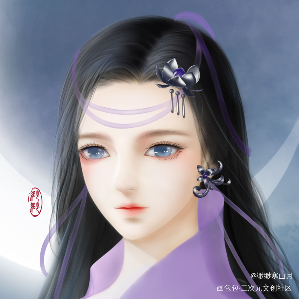 最近的练习，定国花姐_剑网3厚涂头像绘画作品