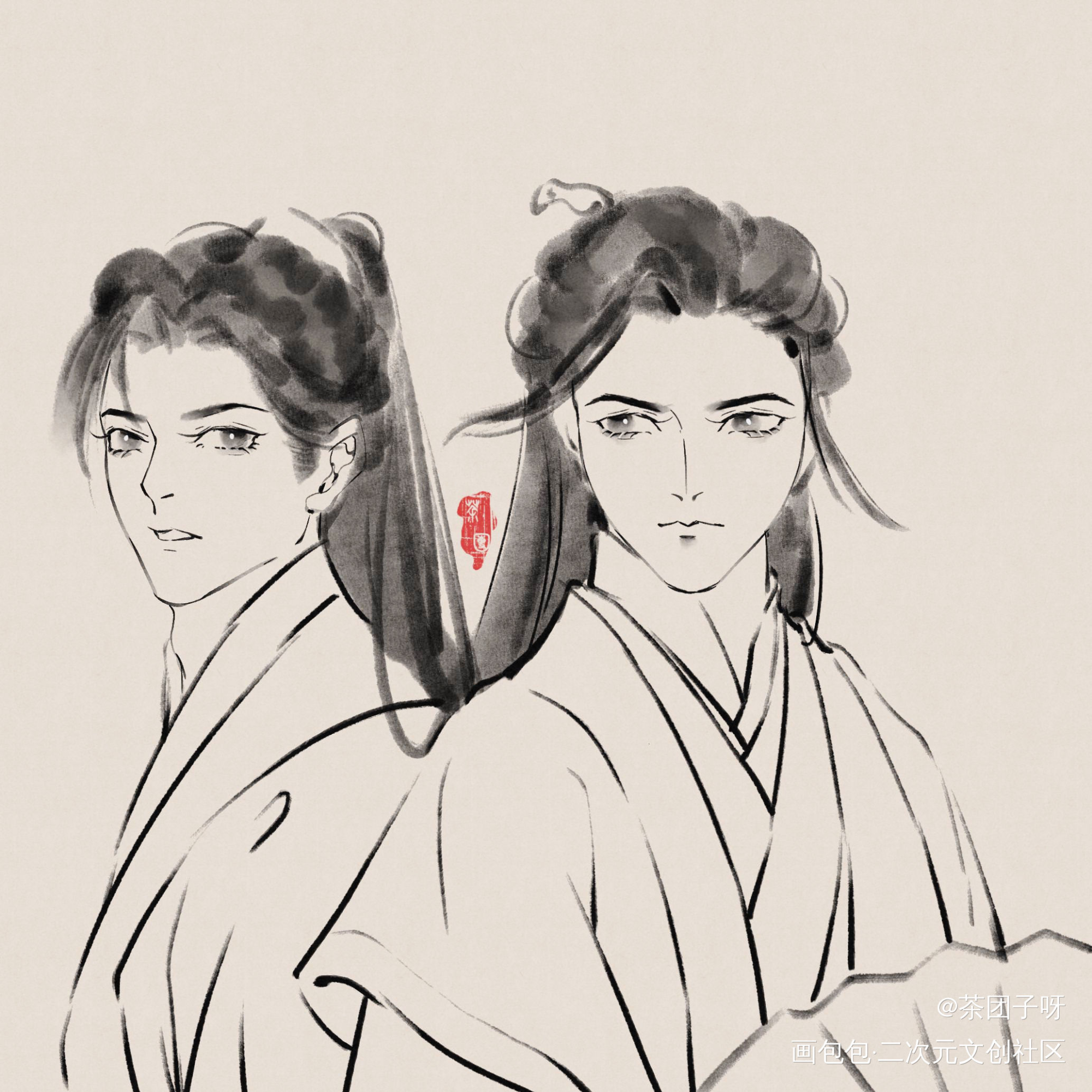 摸鱼_山河令绘画作品
