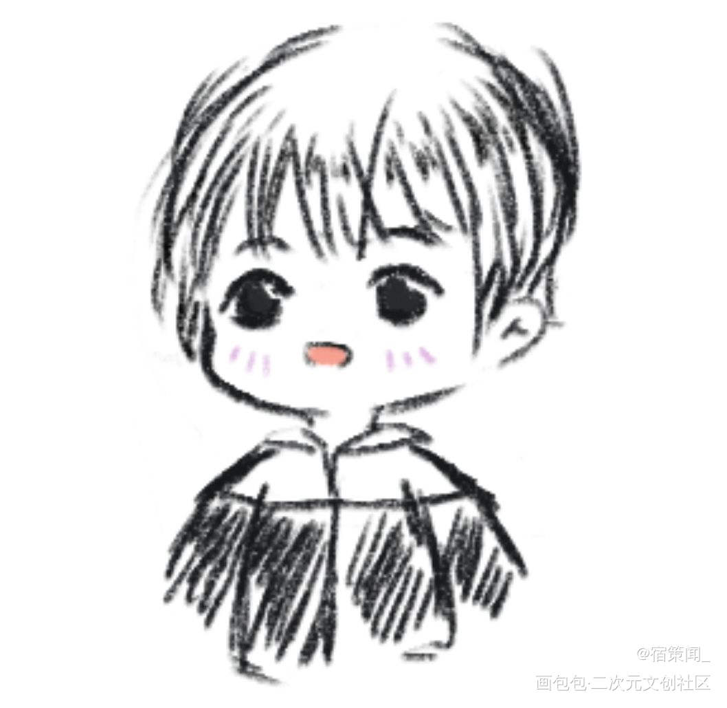 下午速摸的玉玉子！
（有一点）_你却爱着一个傻逼188男团李简李玉Q版绘画作品