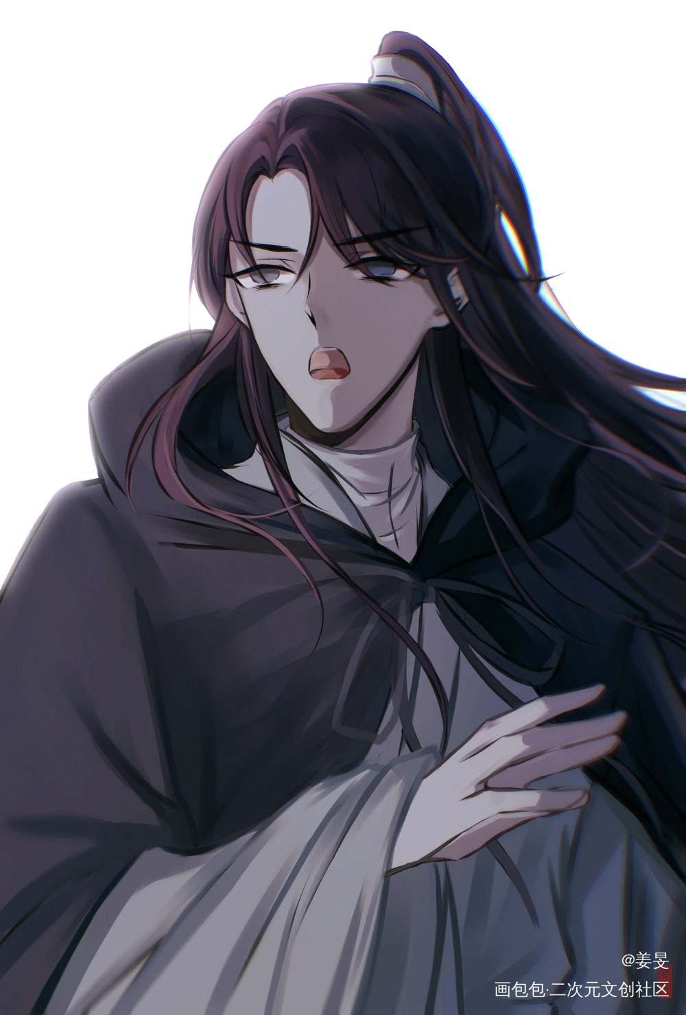 无题_二哈和他的白猫师尊师昧古风师明净华碧楠绘画作品