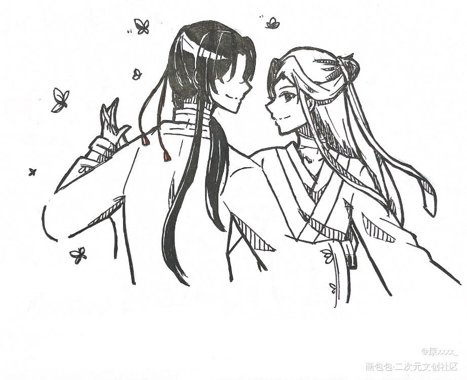 绘梦不好吃_天官赐福花怜绘画作品