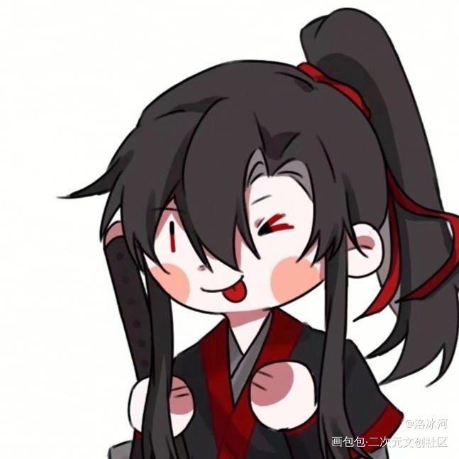 蓝二哒哒看我快看我_忘羡蓝忘机魏无羡魏无羡魏无羡蓝忘机墨香铜臭绘画作品