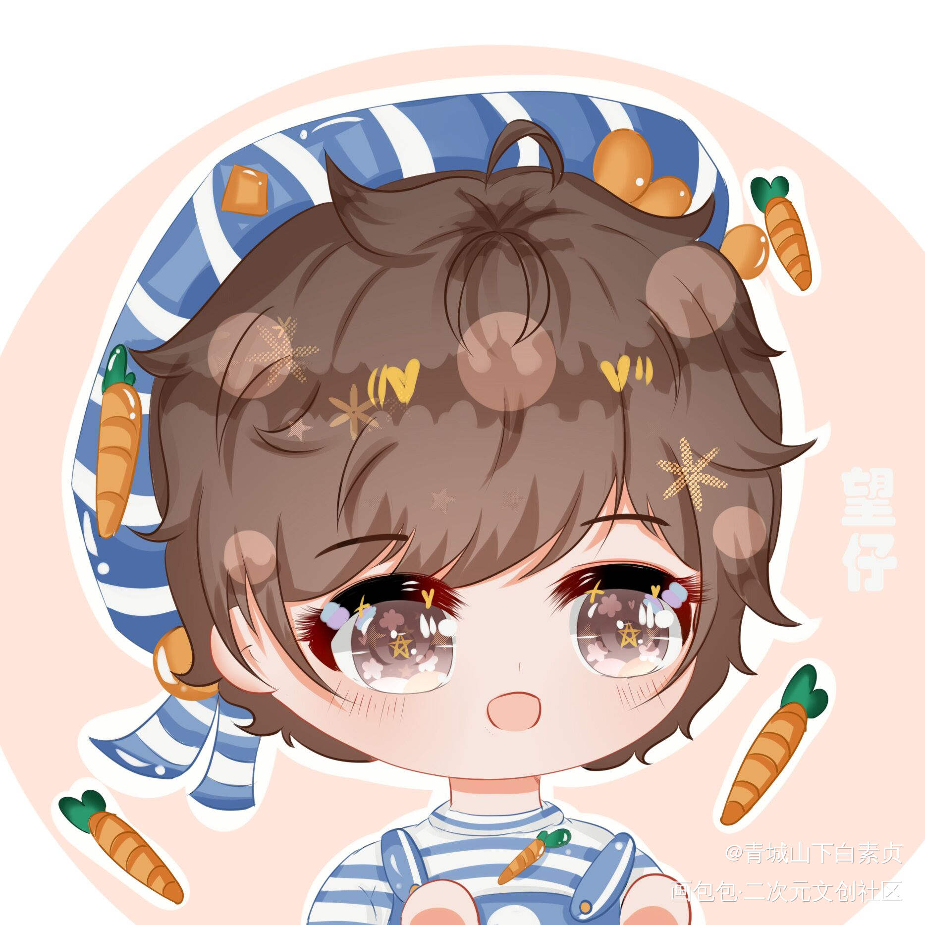 【添望】某某小厨房开始啦_某某添望盛望江添日系Q版我要上首推头像同人绘画作品