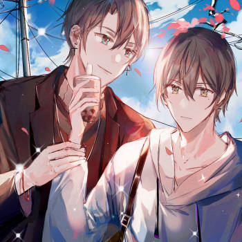 晴天和奶茶_伪装学渣朝俞谢俞贺朝绘画作品