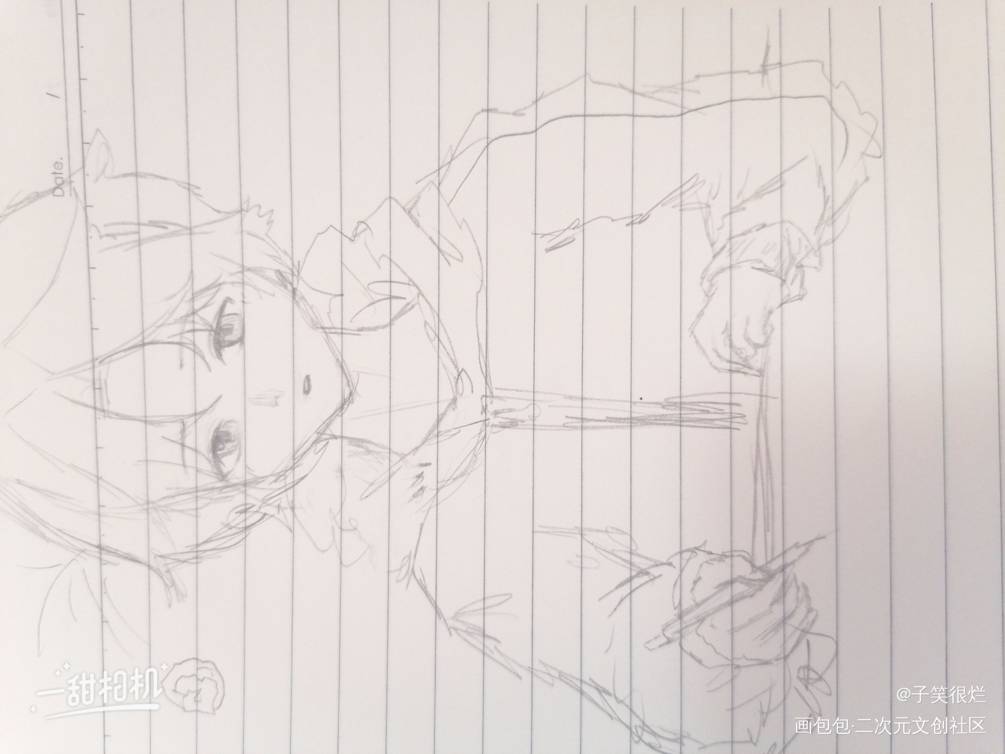 忘羡047_魔道祖师忘羡蓝忘机魏无羡Q版同人绘画作品
