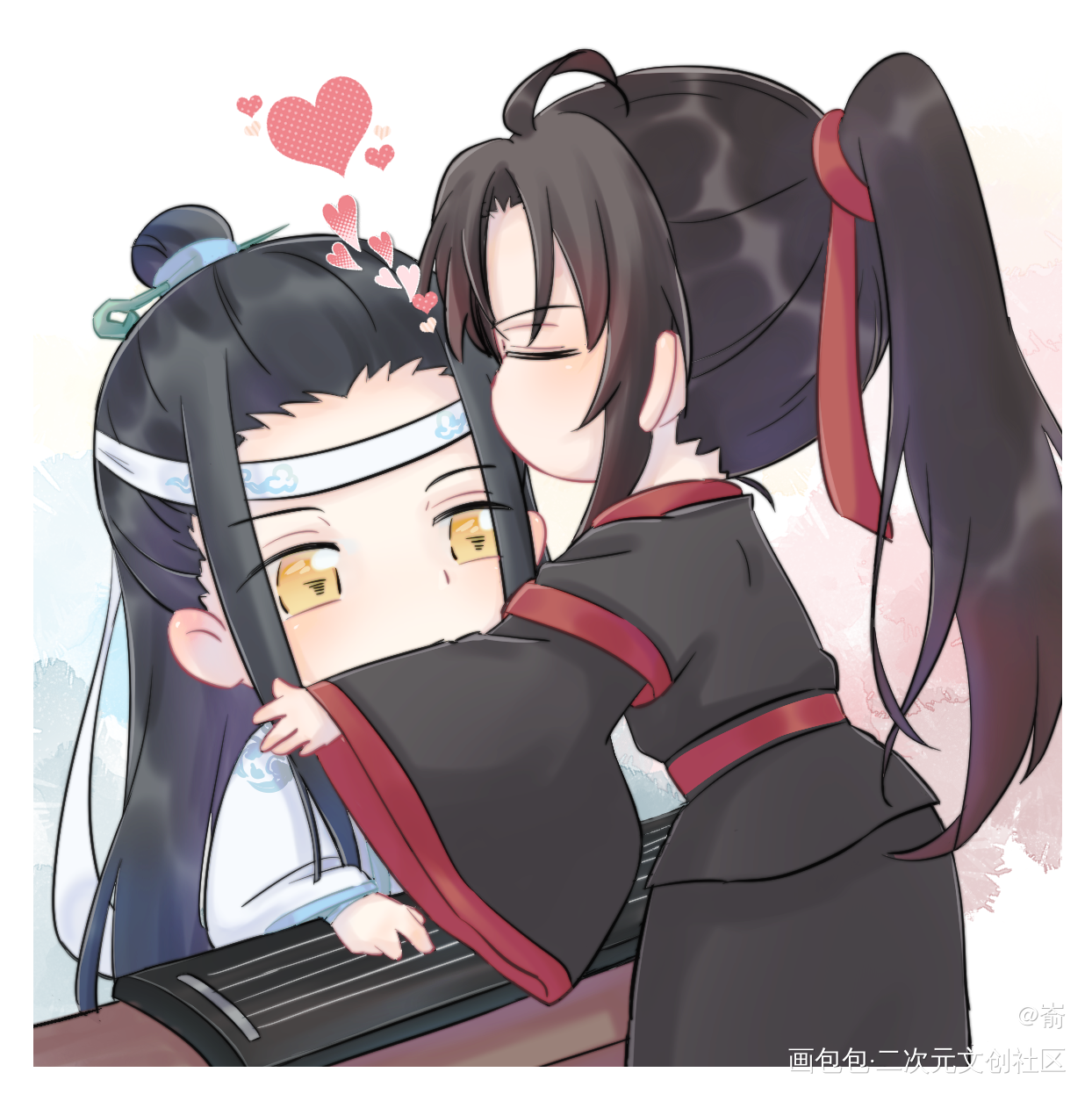 魔道祖师合集_魔道祖师忘羡追凌蓝景仪蓝思追金凌蓝忘机魏无羡平涂同人绘画作品