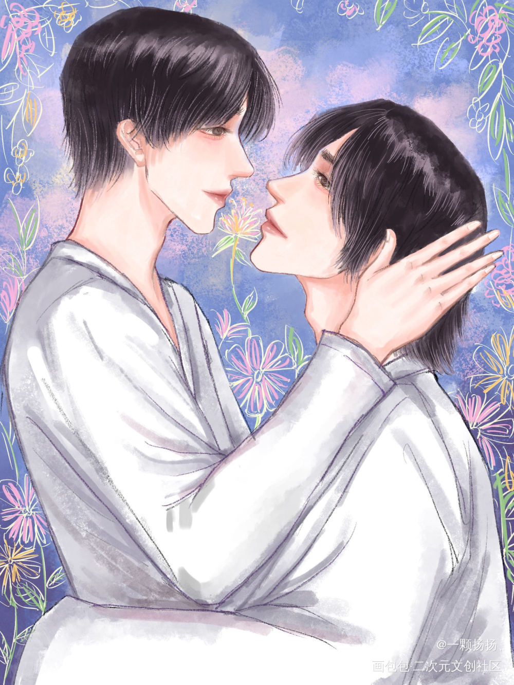 在心里开满花_一醉经年188男团寒故板绘绘画作品