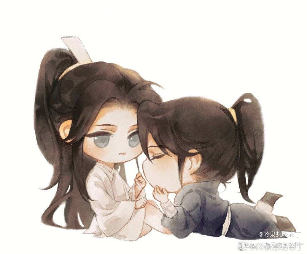 _二哈和他的白猫师尊燃晚绘画作品