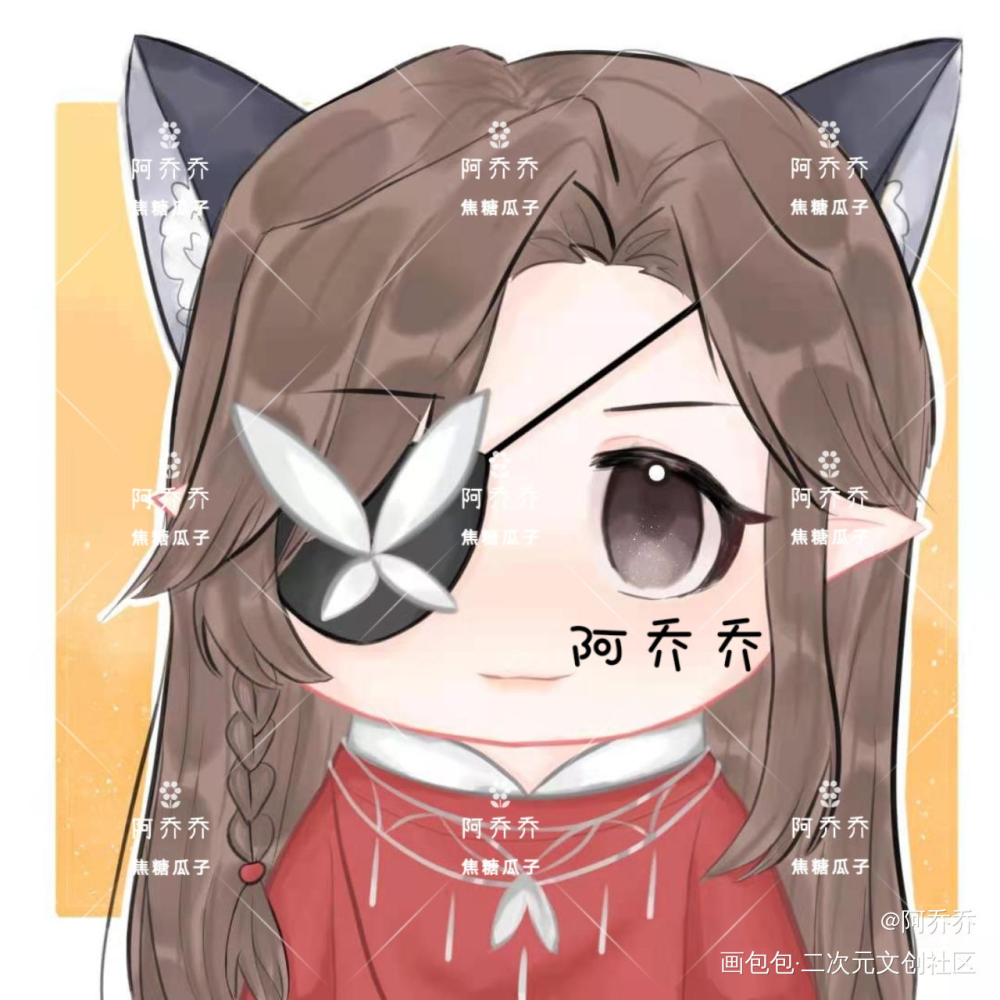 可可爱爱的花城主_天官赐福花怜花城Q版绘画作品