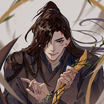 战损_二哈和他的白猫师尊燃晚墨燃楚晚宁日系插画同人绘画作品