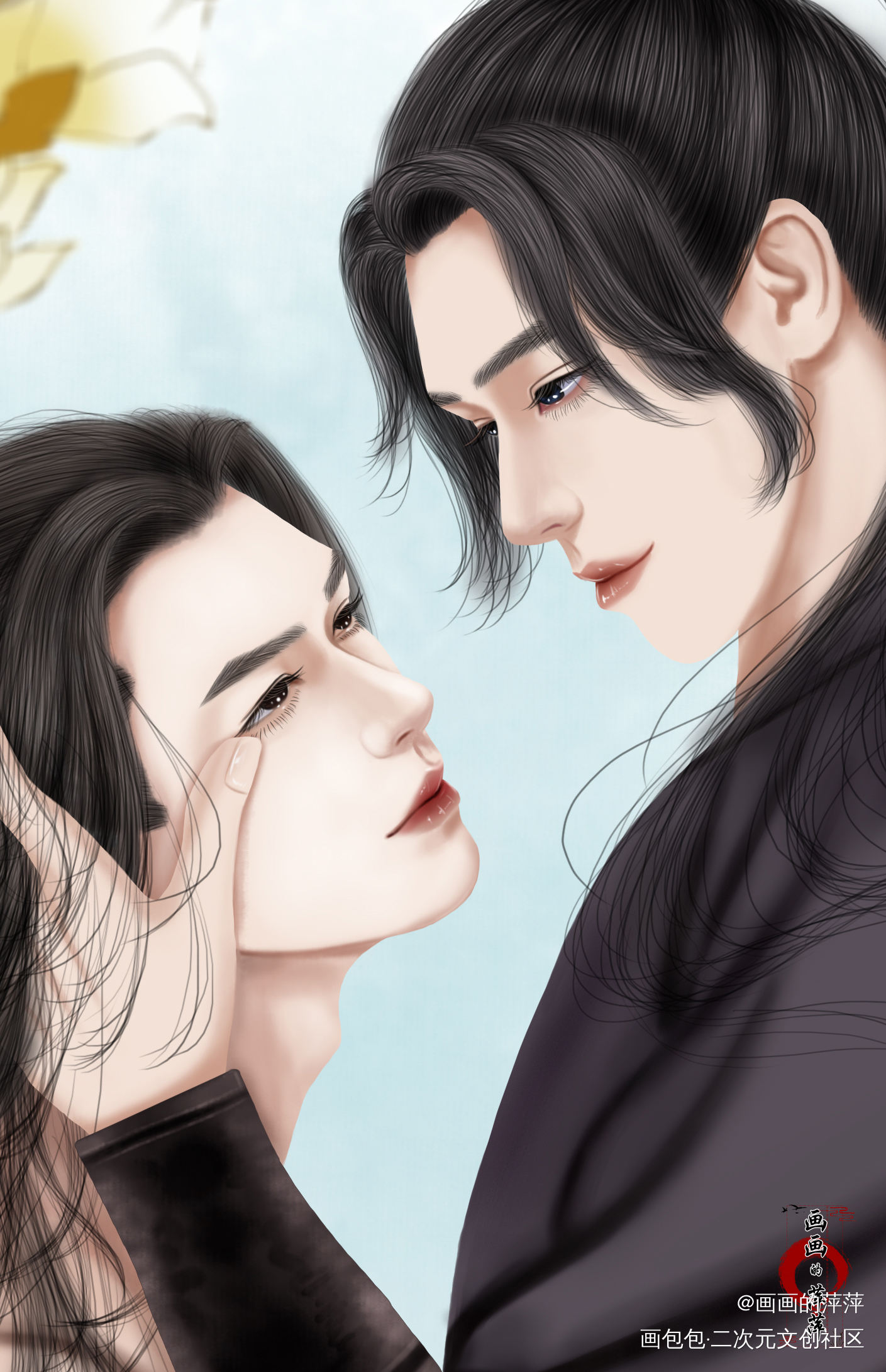 二哈和他的白猫师尊-同人_楚晚宁墨燃墨燃楚晚宁立绘厚涂求点评我要上首推插画同人二哈和他的白猫师尊-同人绘画作品