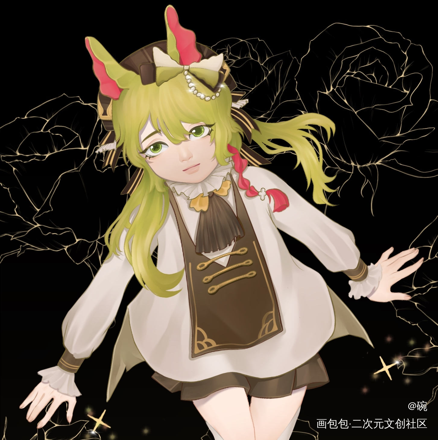 发点_平涂oc绘画作品
