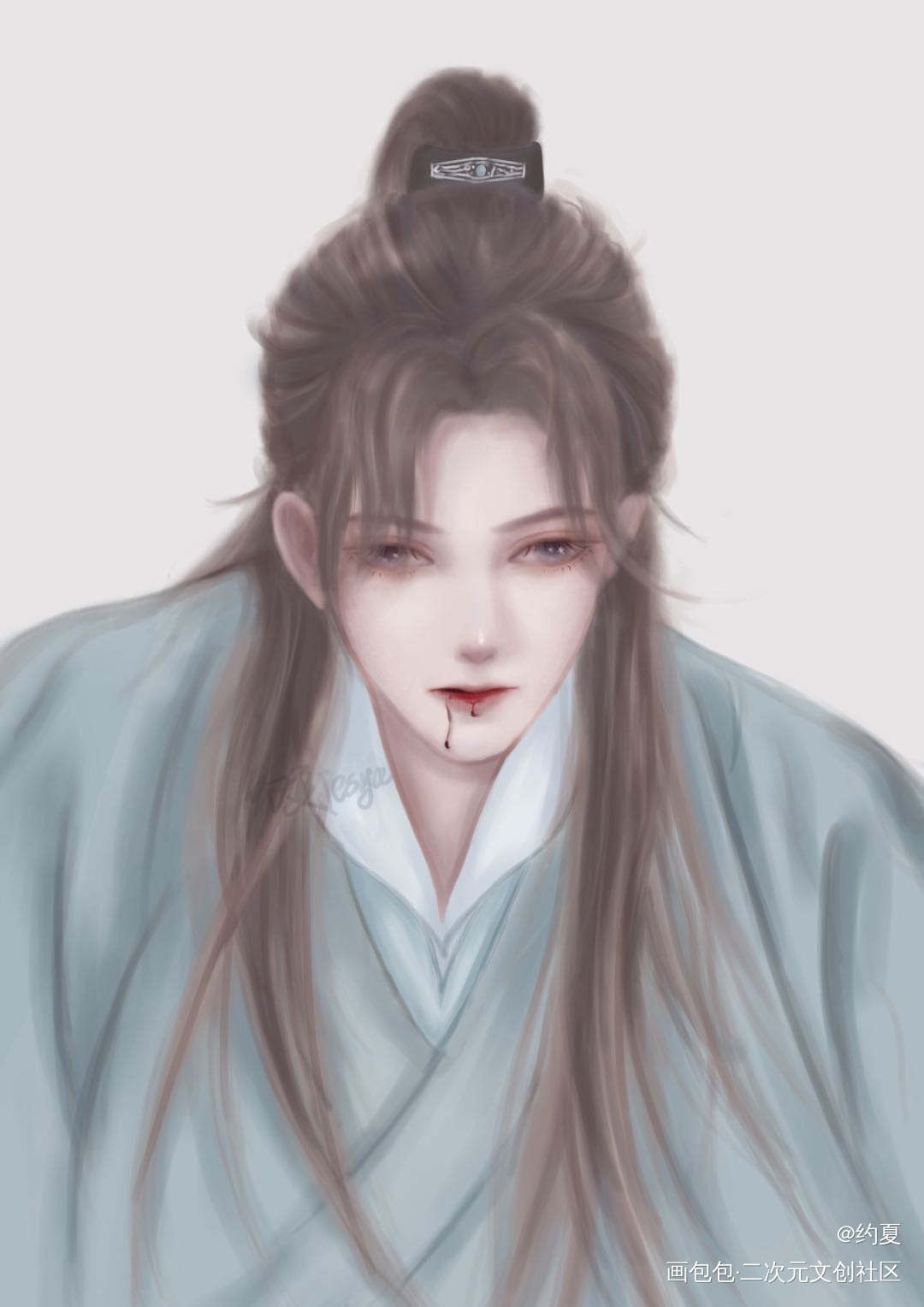 来一个周温头像_山河令古风绘画作品