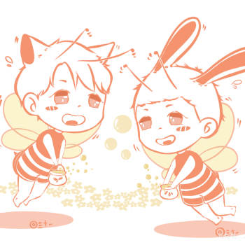 撒野蒋丞顾飞q版绘画作品