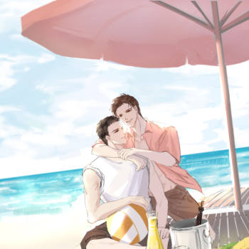 2021俞白生贺~_小白杨188男团俞白白新羽俞风城厚涂插画绘画作品