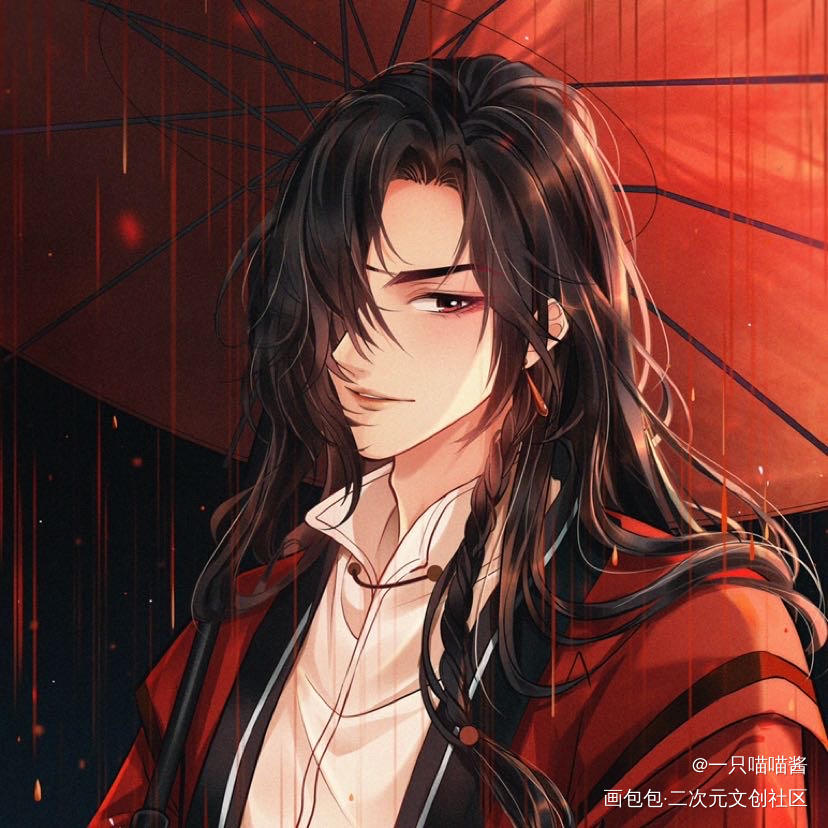 花花～_天官赐福花怜平涂日系绘画作品