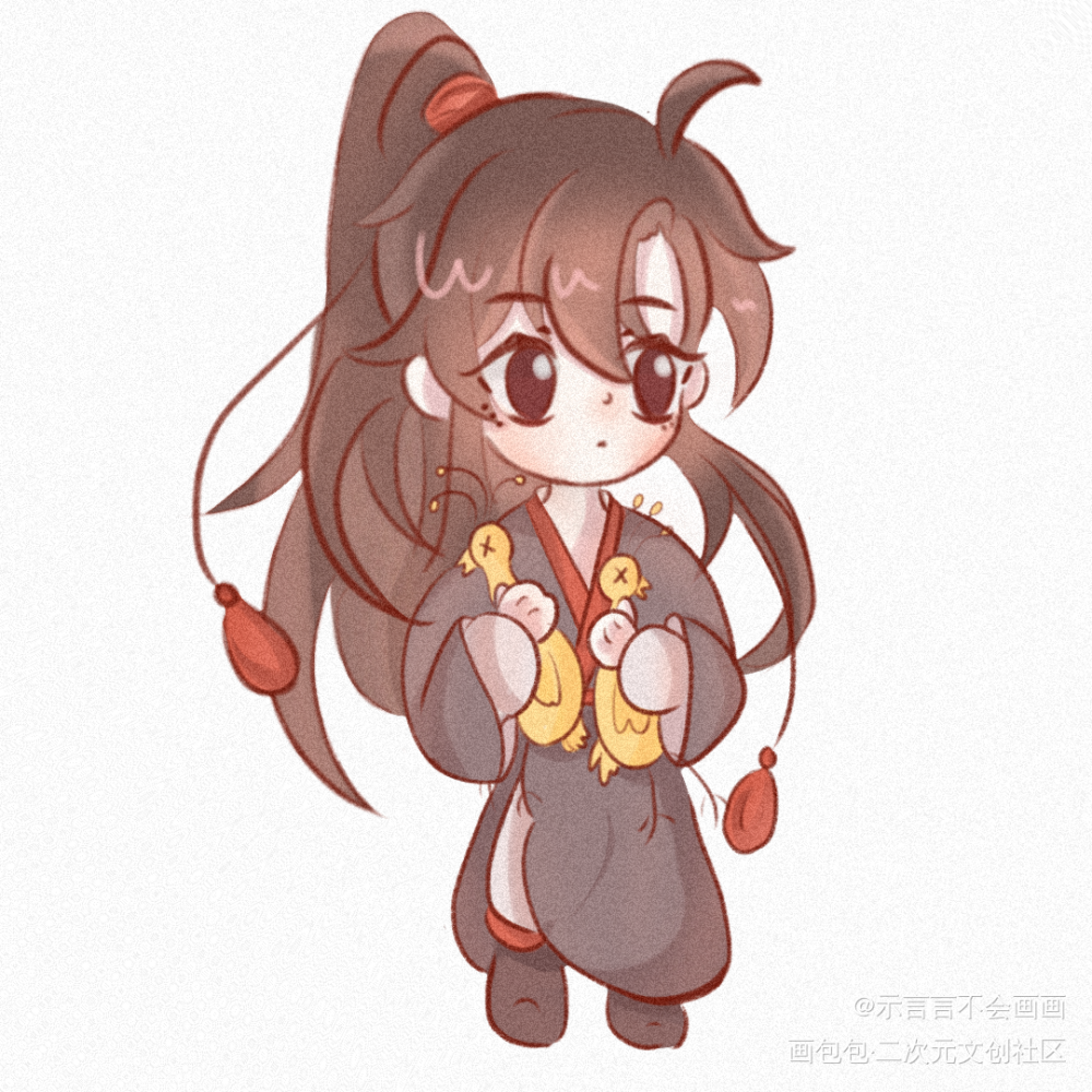 少年羡~_魔道祖师忘羡魏无羡Q版我要上首推同人绘画作品