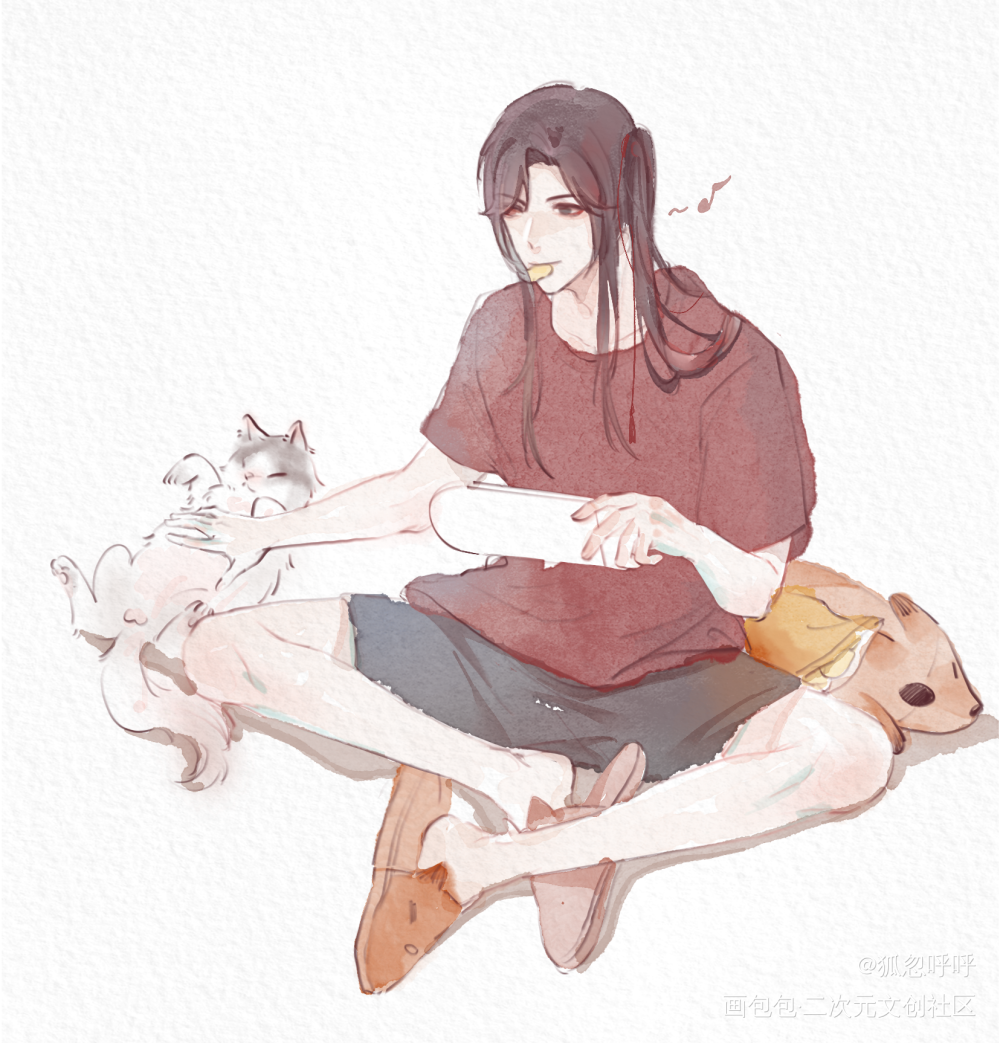 小花小花_天官赐福花城绘画作品