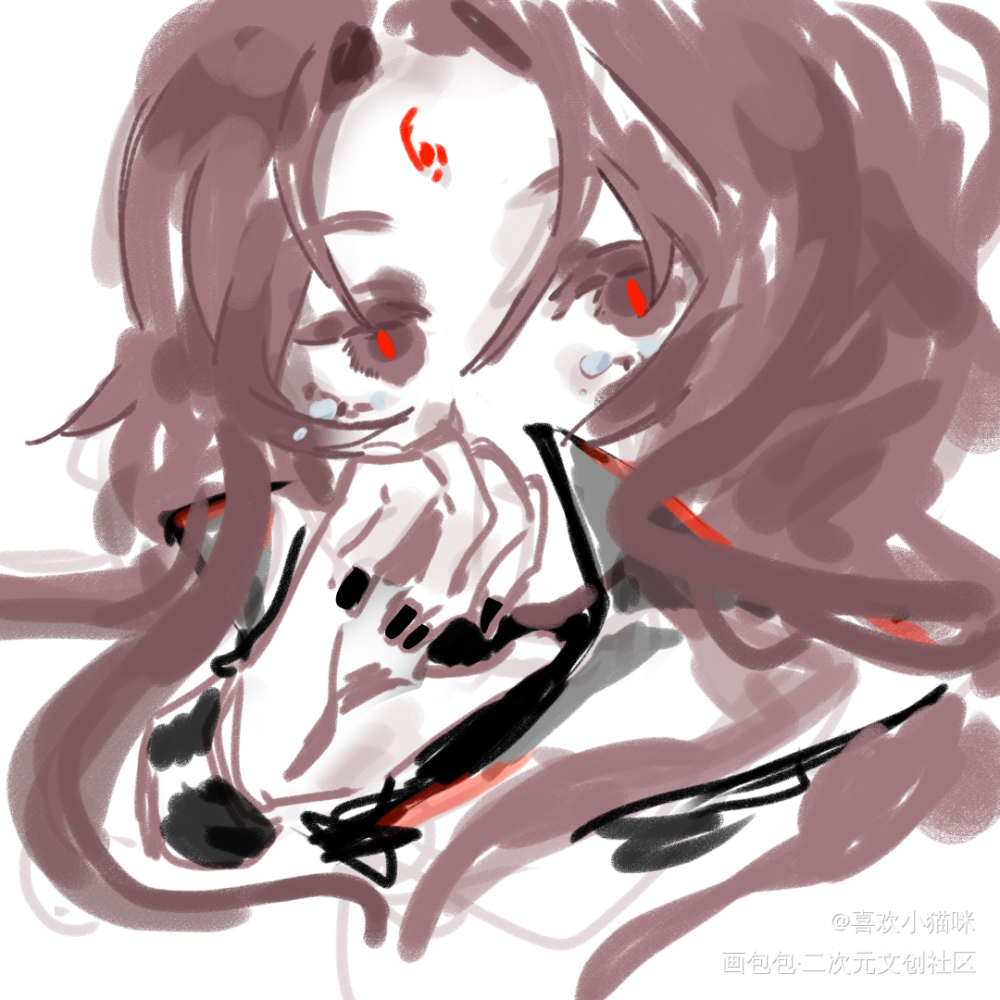 冰酱_人渣反派自救系统洛冰河绘画绘画作品
