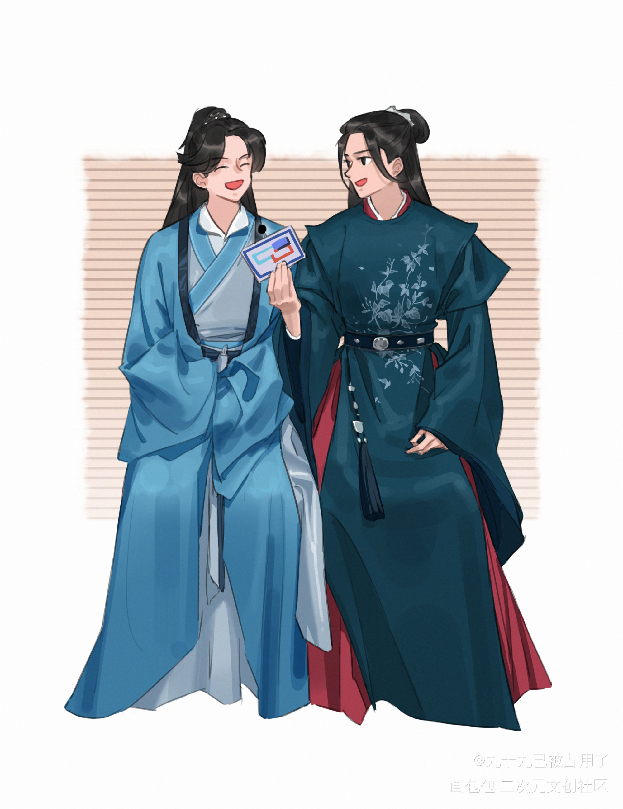 314直播采访_山河令温客行周子舒绘画作品