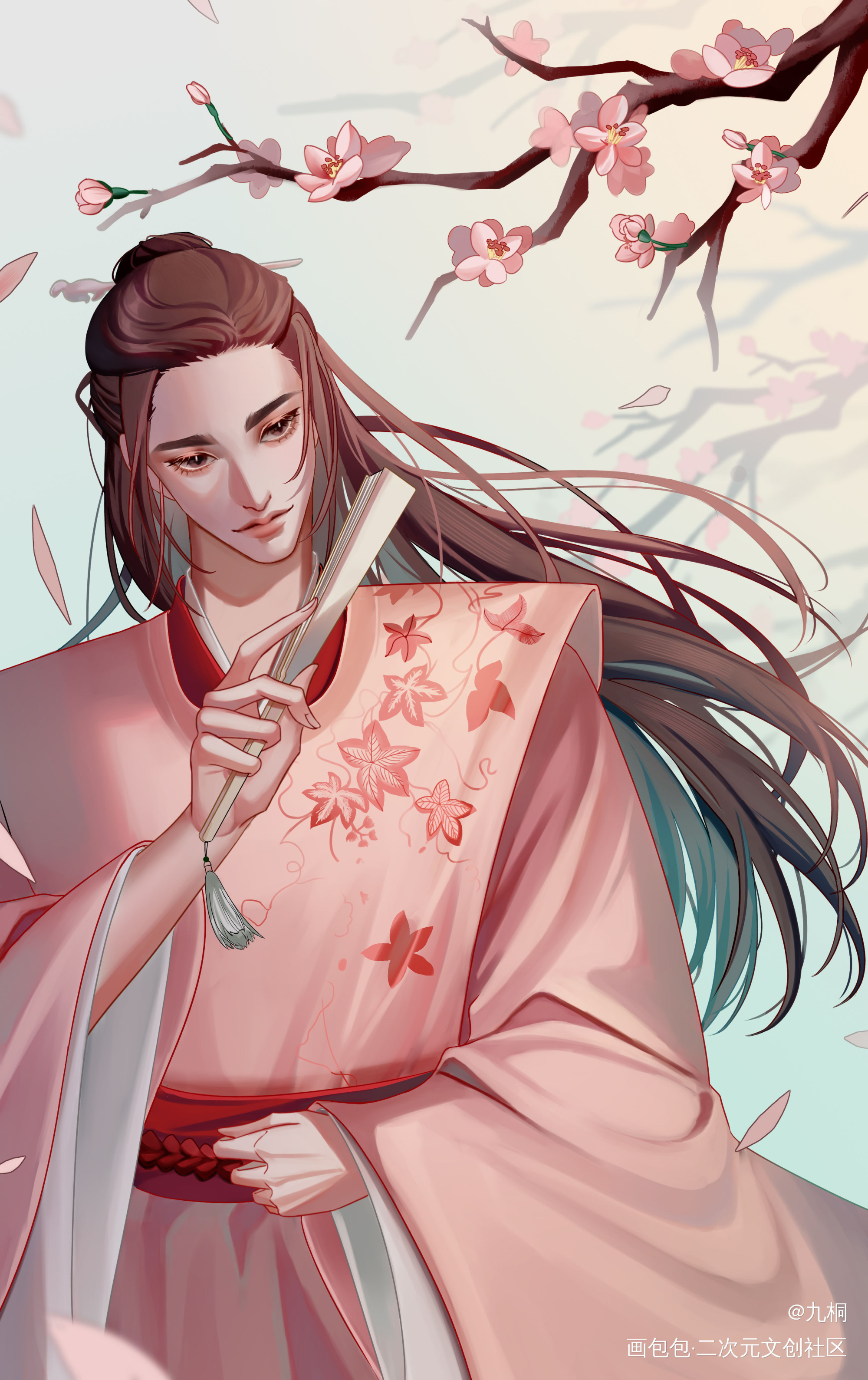 _山河令温客行平涂绘画绘画作品