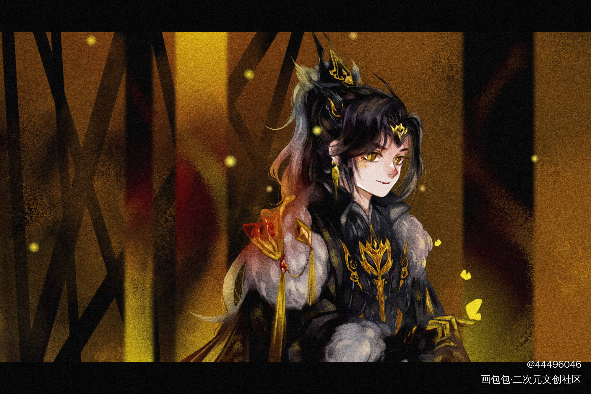《定风波》彩图_剑网3插画绘画作品