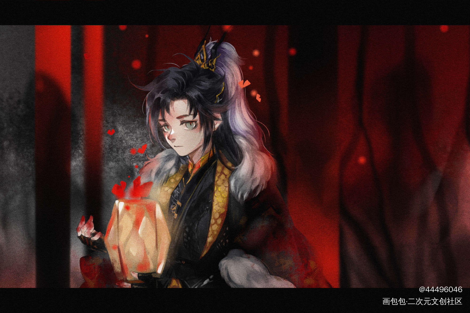 《定风波》彩图_剑网3插画绘画作品