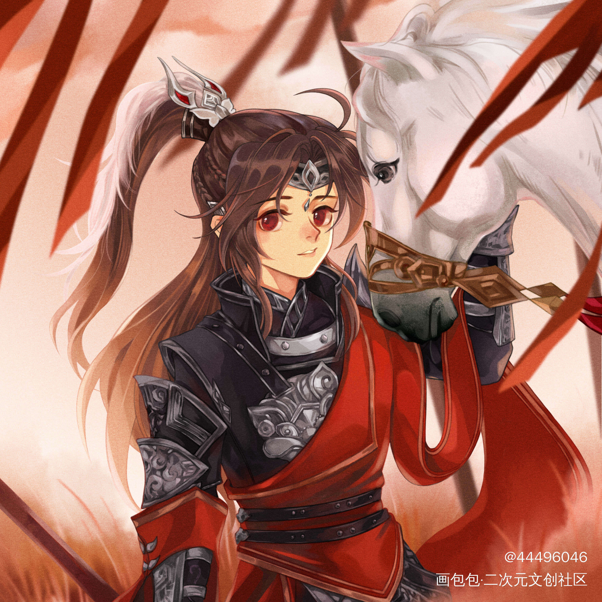 《定风波》彩图_剑网3插画绘画作品