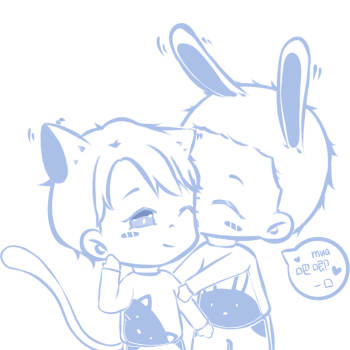 吧唧一口_撒野蒋丞顾飞q版绘画作品