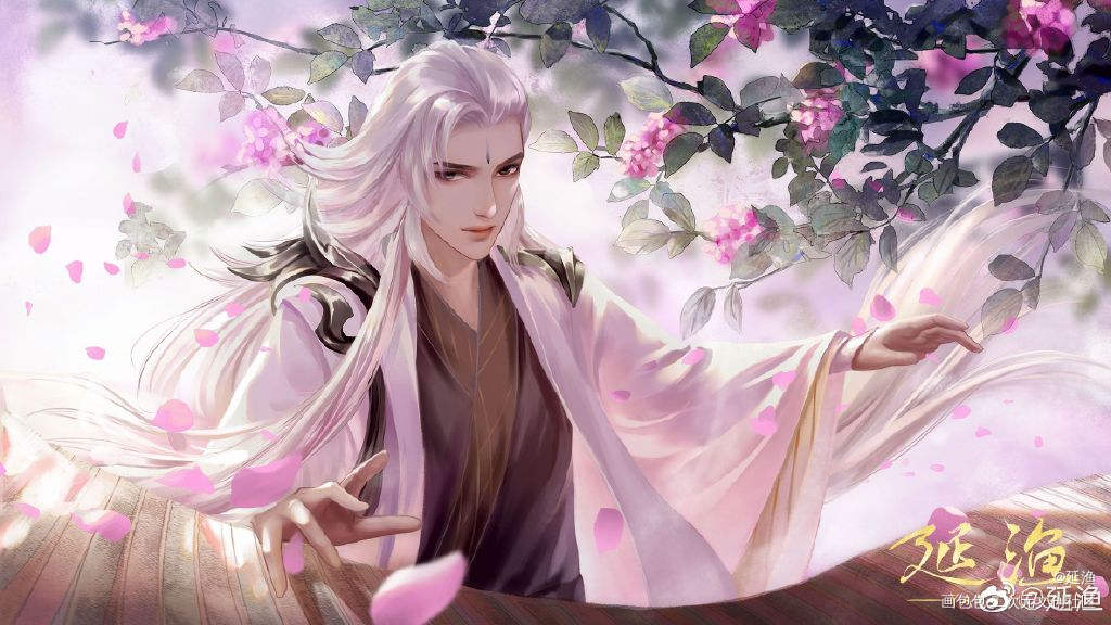 忘川风华录手游_忘川风华录虞姬张良同人绘画作品