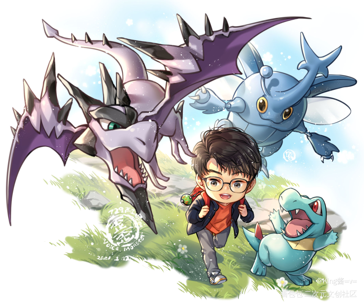 特优声XPokemon系列～2_Q版我是特优声歪歪想扶正绘画作品