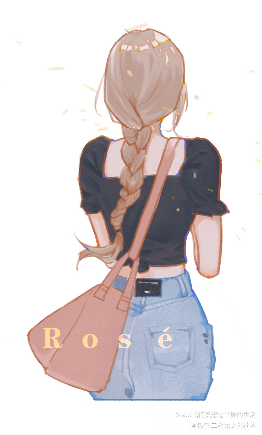 rosé_blackpink绘画作品