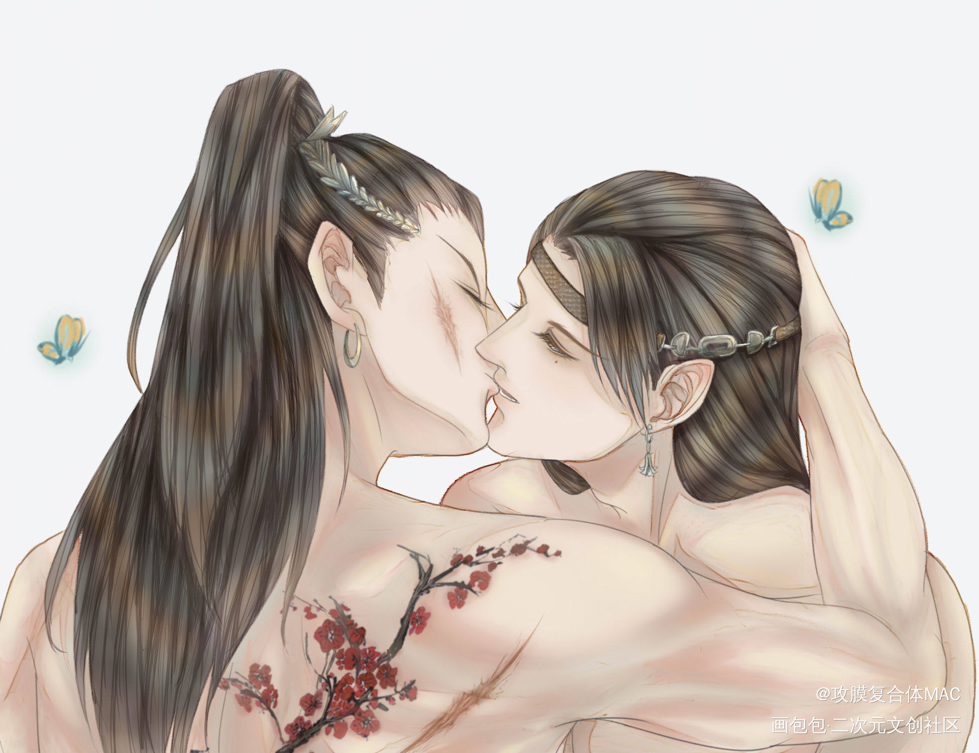 双暗，肥水不流外人田【不是_一梦江湖古风双暗暗香绘画作品