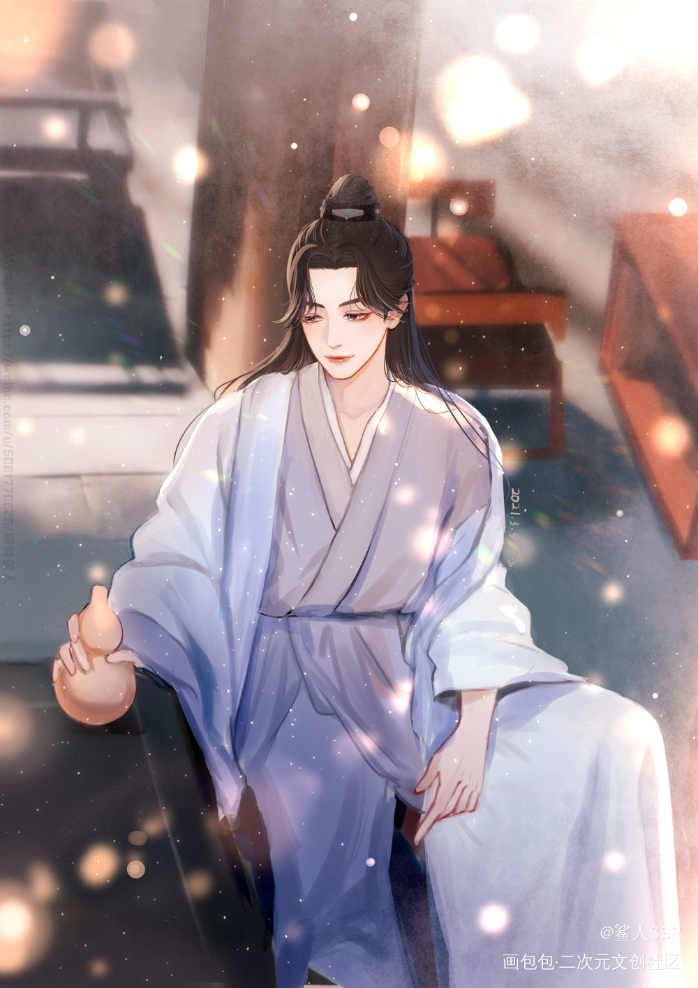 山河令相关_山河令厚涂平涂Q版绘画作品