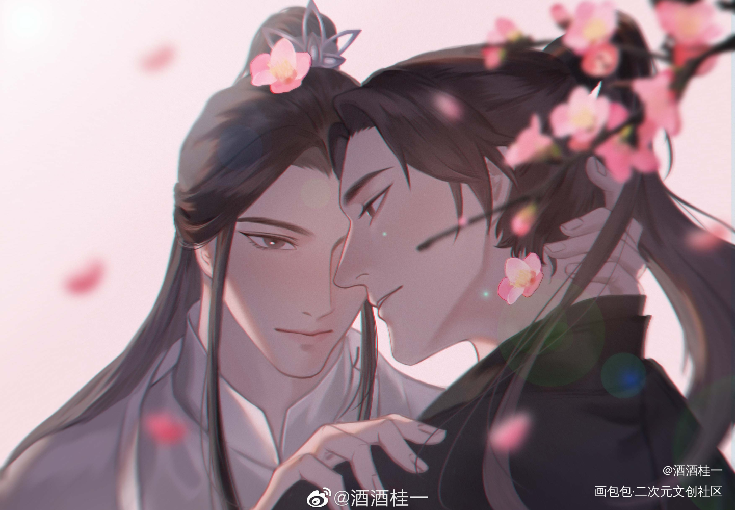 我来了！！！_二哈和他的白猫师尊燃晚古风绘画作品
