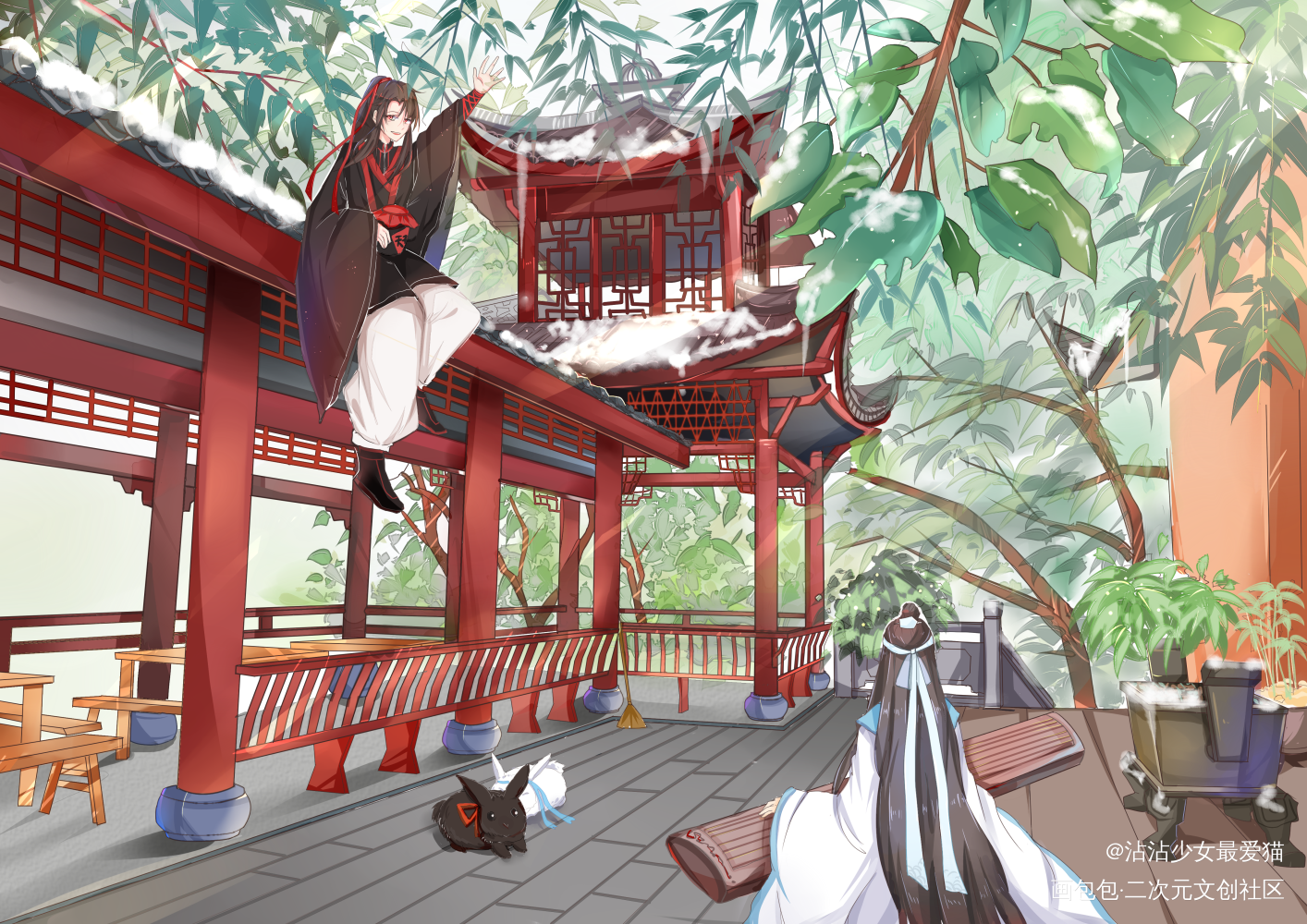 _魔道祖师忘羡绘画作品