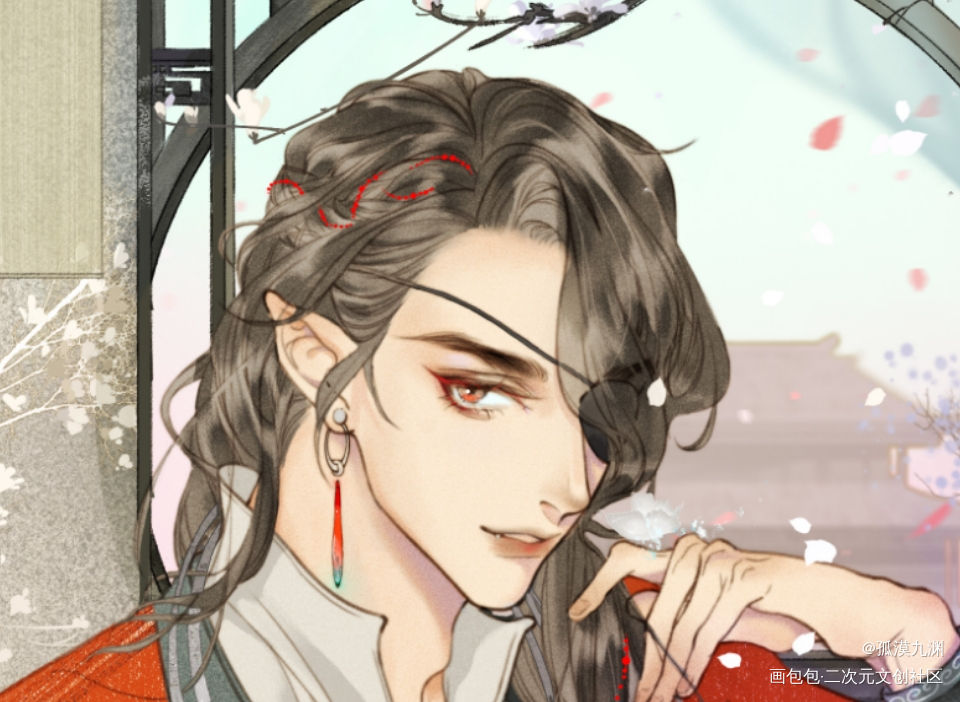 城主爹爹～_天官赐福花怜花城古风绘画作品