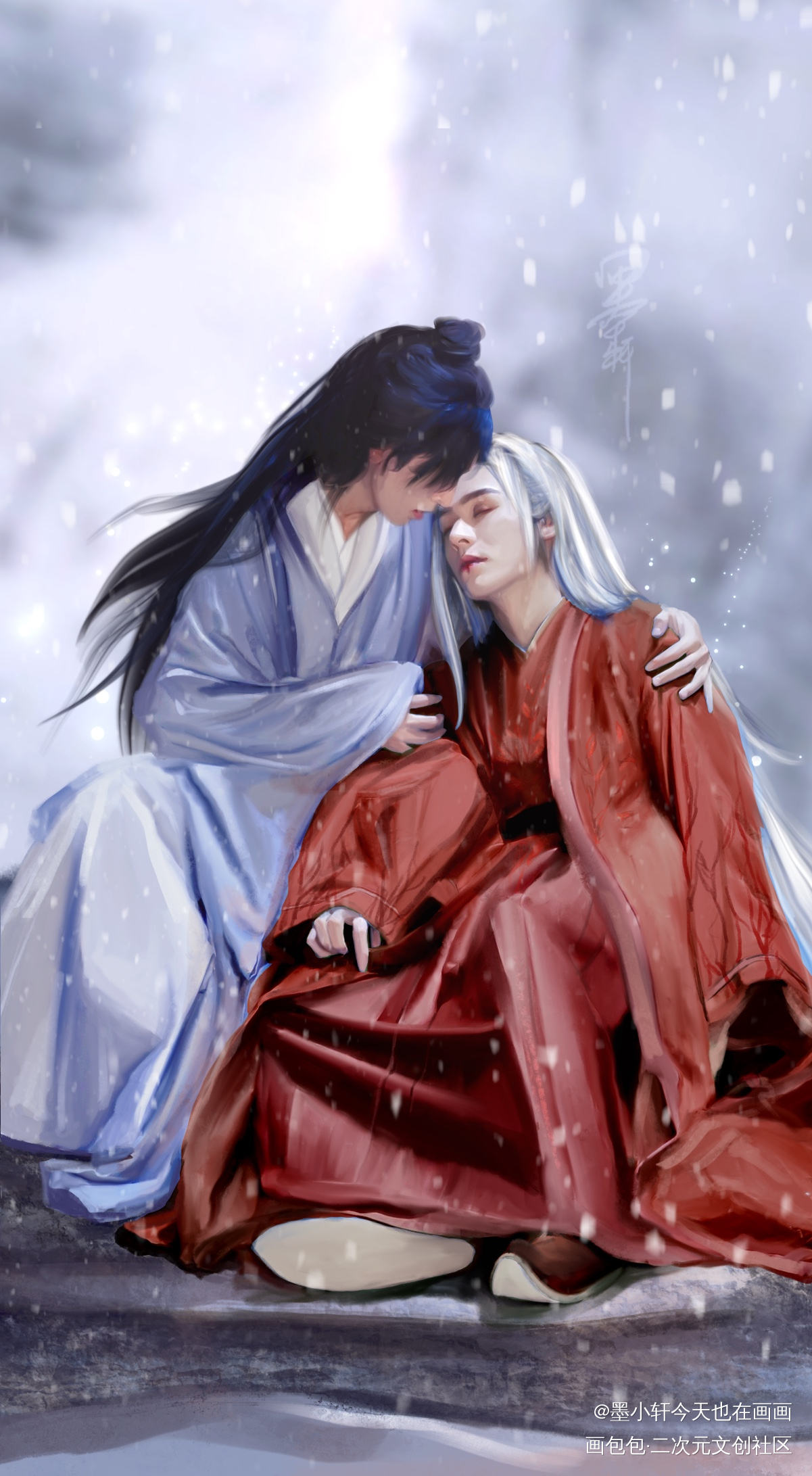 山河令绝美壁纸_山河令厚涂绘画作品