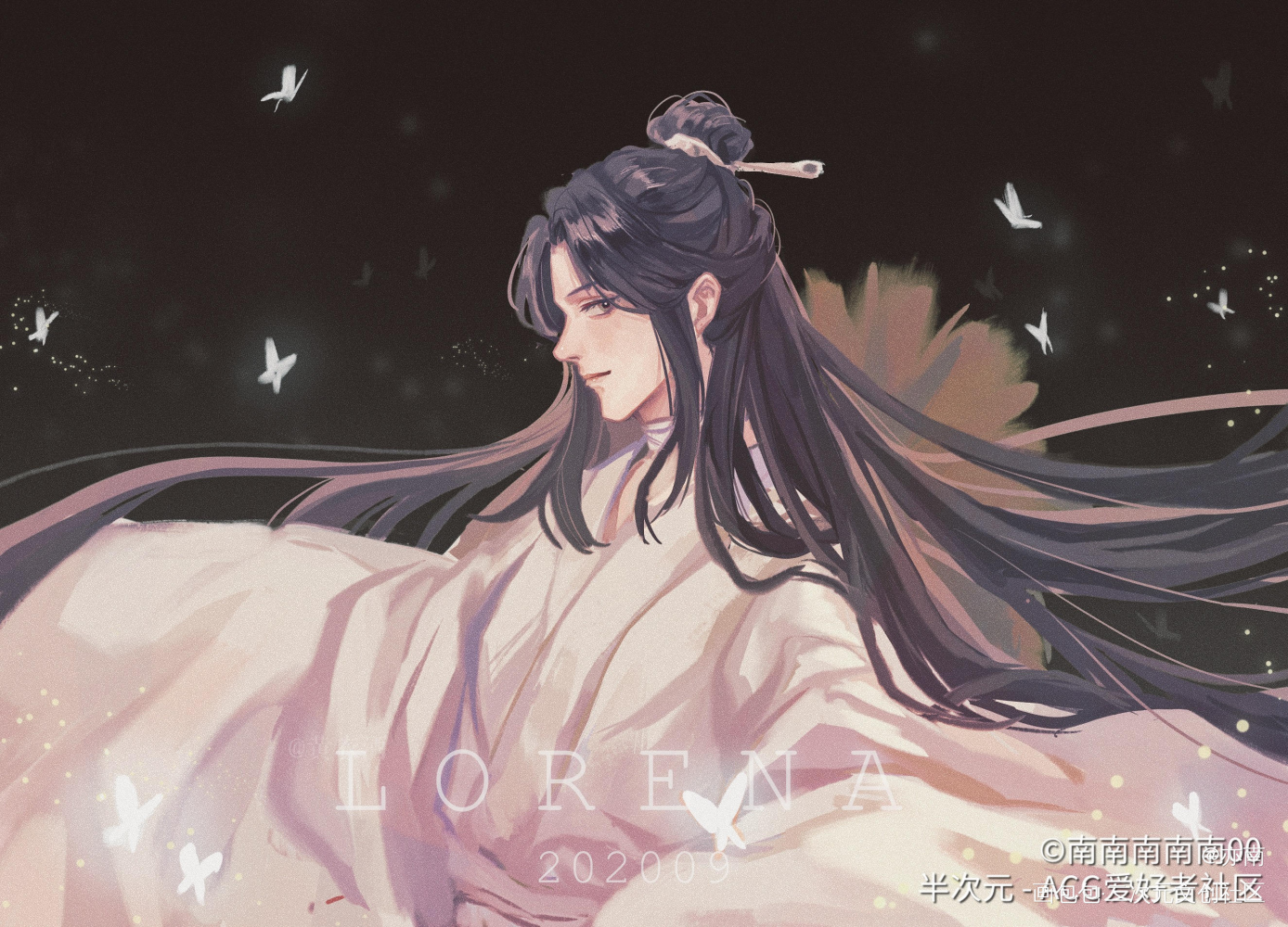 怜_天官赐福谢怜厚涂日系绘画作品