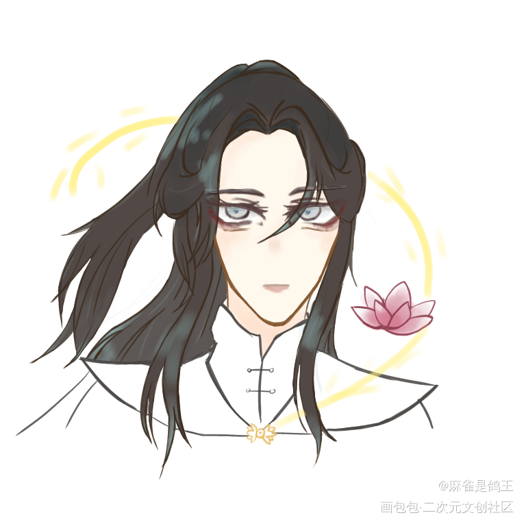 画 画 好 难_二哈和他的白猫师尊楚晚宁绘画作品