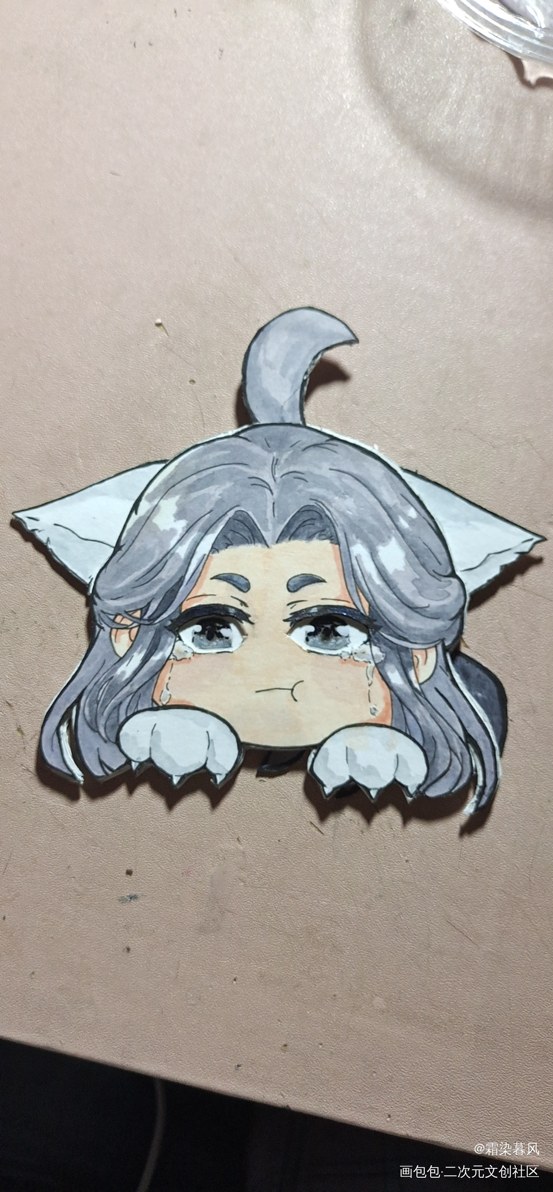 小晚宁报到～_二哈和他的白猫师尊燃晚楚晚宁手工绘画作品