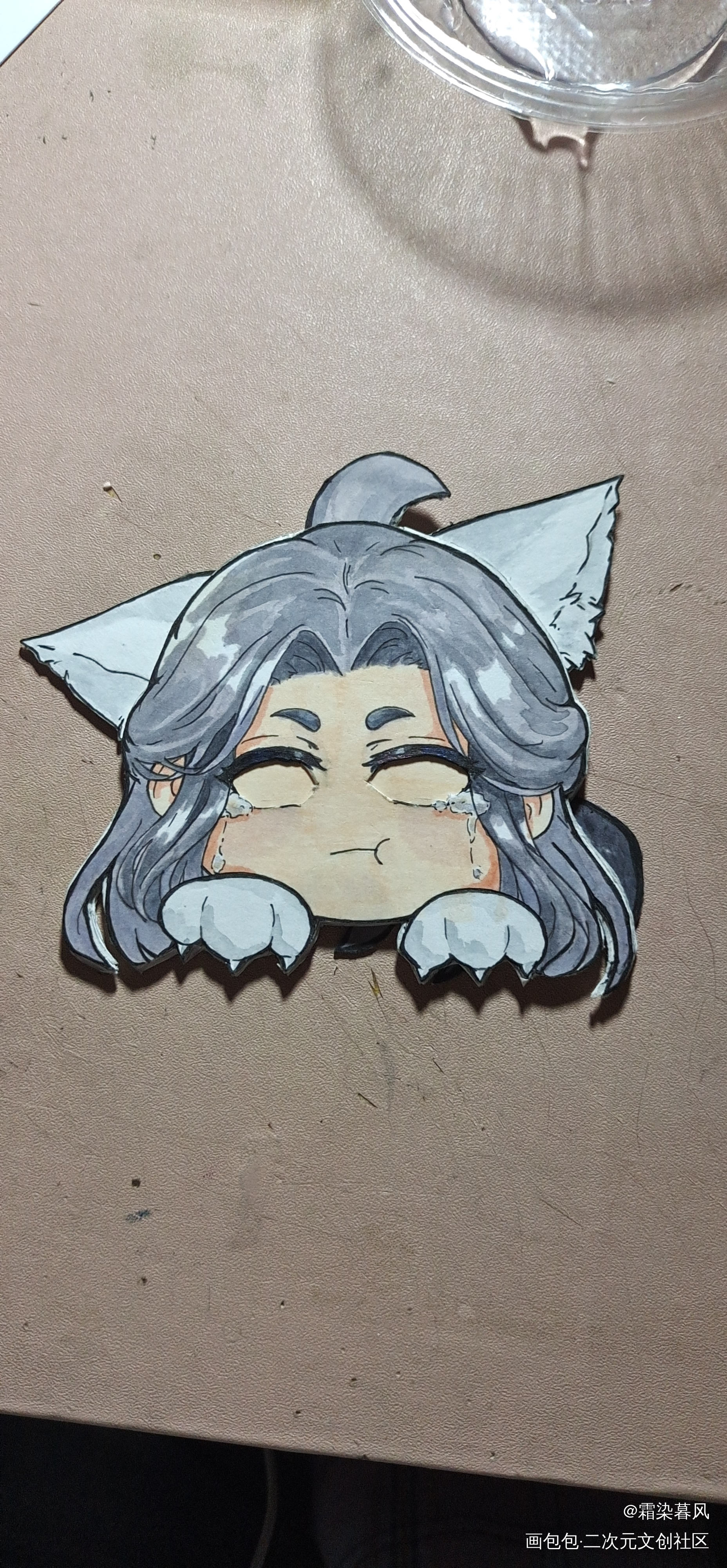 小晚宁报到～_二哈和他的白猫师尊燃晚楚晚宁手工绘画作品