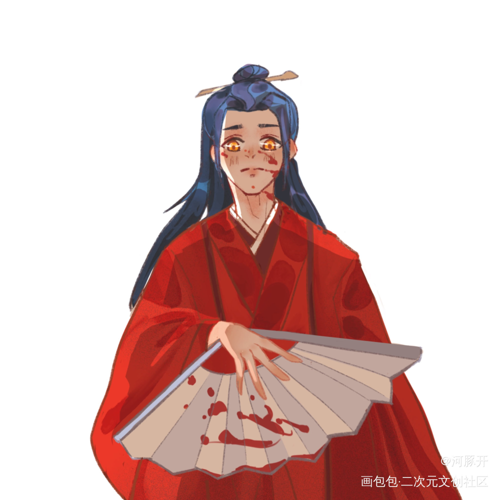 自古红蓝出cp_山河令浪浪钉温周温客行周子舒绘画作品