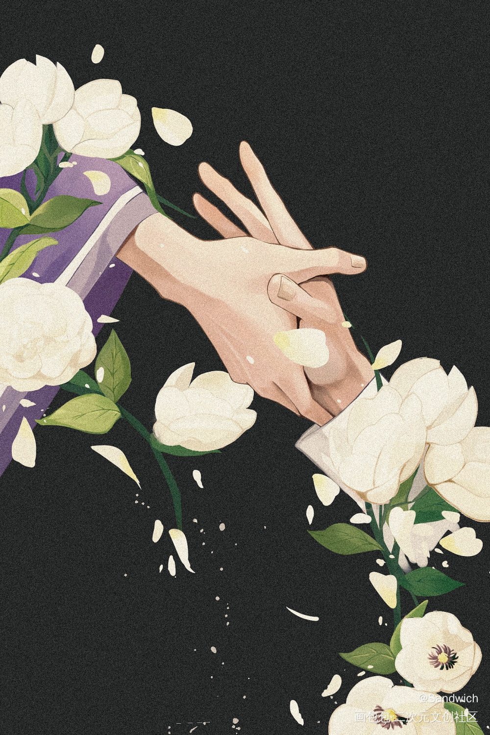 你身上有光，我抓来看看_山河令温周古风插画同人原创绘画作品