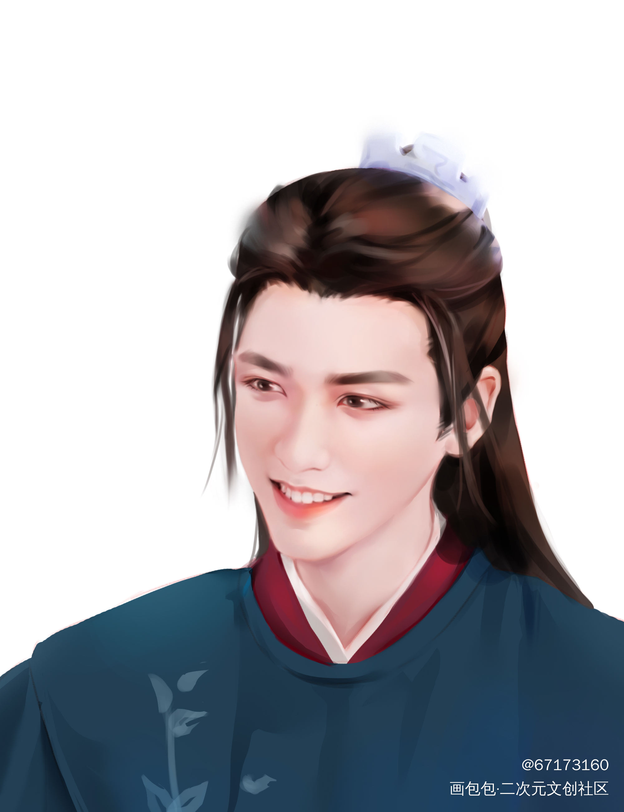四季花常在_山河令剧版温客行·剧版周子舒厚涂头像同人绘画作品