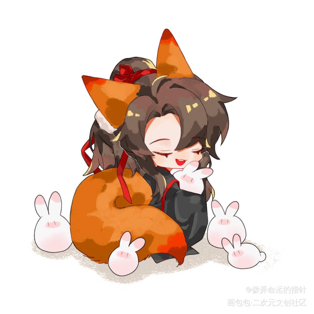 _魔道祖师忘羡Q版绘画作品