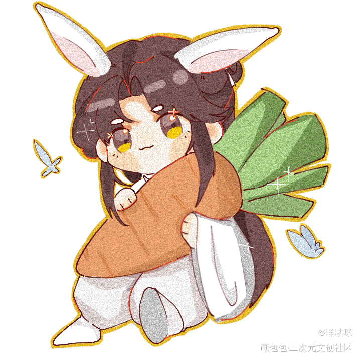 天官赐福_天官赐福花怜谢怜花城Q版绘画作品