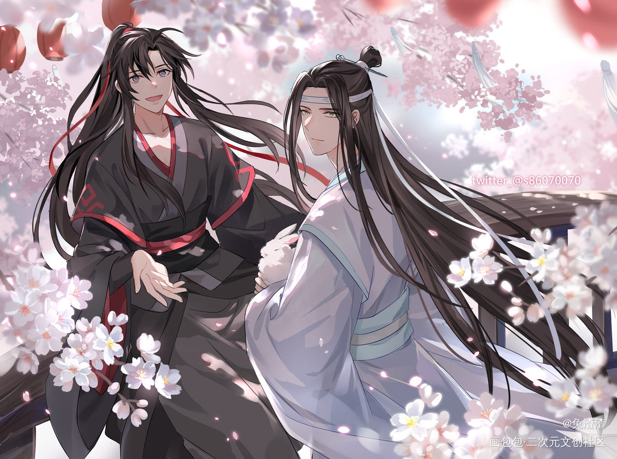 賞櫻～_魔道祖师忘羡绘画作品